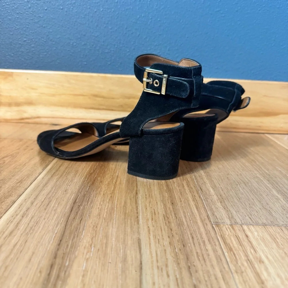 Arturo Chiang Hannan Black Block Heeled Sandals Size 8 - Picture 9 of 12